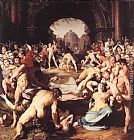 Cornelis Cornelisz Van Haarlem Canvas Paintings - Massacre of the Innocents